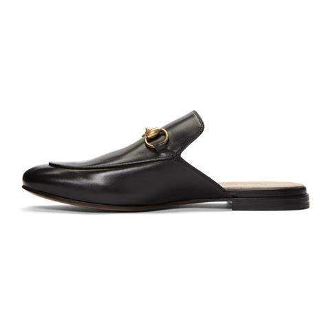 gucci black kings slip-on loafers|Gucci fluffy loafers.